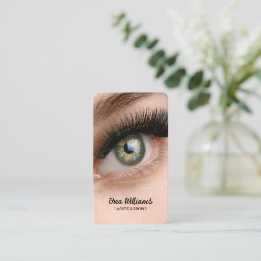 Lash Extension Visitekaartje (Staand voorkant)