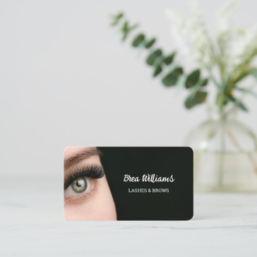 Lash Extension Visitekaartje (Staand voorkant)