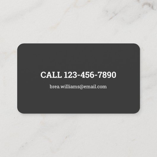 Lash Extension Visitekaartje (Achterkant)