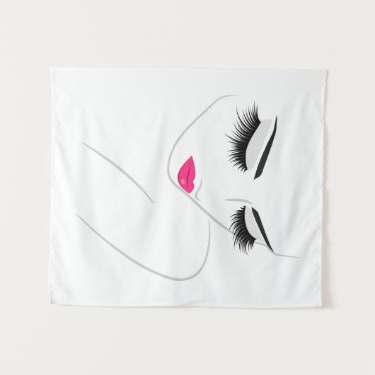 Lash Extension Wandkleed (Voorkant (horizontaal))