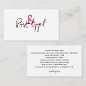 Lash Extensions Aftercare Card - Rx Visitekaartje (Voorkant / Achterkant)