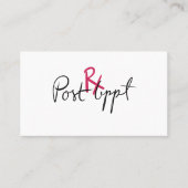 Lash Extensions Aftercare Card - Rx Visitekaartje (Voorkant)