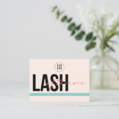 Lash Extensions Aftercare Instruction Care Kaarten Visitekaartje (Staand voorkant)