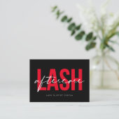 Lash Extensions Aftercare Instructions Aanwijzing Visitekaartje (Staand voorkant)