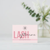 Lash Extensions Aftercare Instructions Aanwijzing Visitekaartje (Staand voorkant)