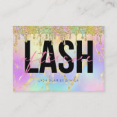 Lash Extensions Aftercare Instructions Aanwijzing Visitekaartje (Voorkant)