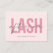 Lash Extensions Aftercare Instructions Aanwijzing Visitekaartje (Voorkant)