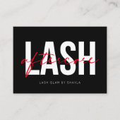 Lash Extensions Aftercare Instructions Aanwijzing Visitekaartje (Voorkant)
