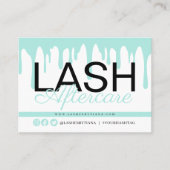 Lash Extensions Aftercare Instructions Business Ca Visitekaartje (Voorkant)