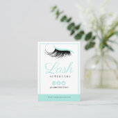 Lash Extensions Aftercare Instructions Business Ca Visitekaartje (Staand voorkant)