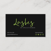 Lash Extensions Aftercare Instructions Modern Busi Visitekaartje (Voorkant)