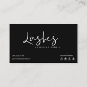 Lash Extensions Aftercare Instructions Modern Visitekaartje (Voorkant)