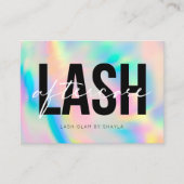 Lash Extensions Aftercare Instructions Rainbow Bus Visitekaartje (Voorkant)