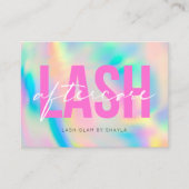 Lash Extensions Aftercare Instructions Rainbow Visitekaartje (Voorkant)