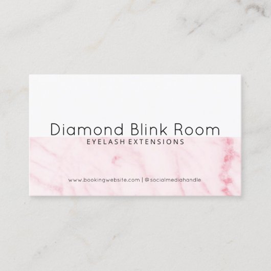 Lash Extensions Aftercare Visitekaartje (Voorkant)