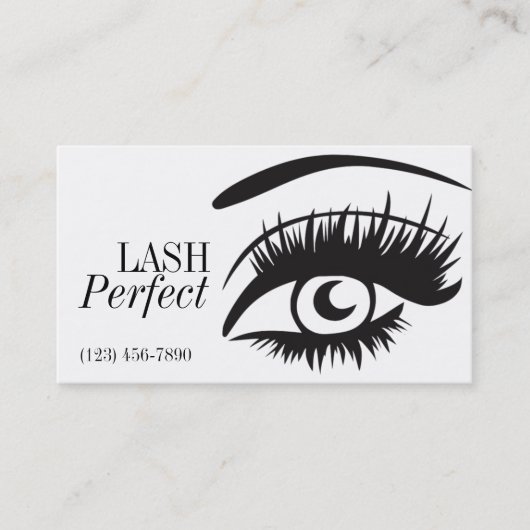 Lash Extensions Beauty Salon Visitekaartje (Voorkant)