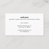 Lash Extensions Bold Gold Visitekaartje (Achterkant)