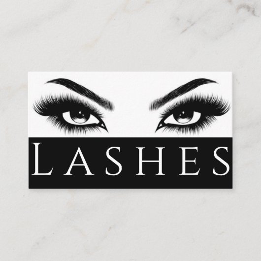 Lash Extensions Brows & Lashes Salon Visitekaartje (Voorkant)
