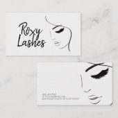 Lash Extensions Eyelashes Brows Salon Visitekaartje (Voorkant / Achterkant)