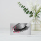 Lash Extensions Lashes Beauty Cosmetology Salon Visitekaartje (Staand voorkant)