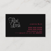 Lash Extensions Lashes Beauty Cosmetology Salon Visitekaartje (Achterkant)