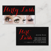 Lash Extensions Lashes Beauty Cosmetology Salon Visitekaartje (Voorkant / Achterkant)