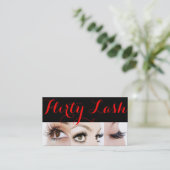Lash Extensions Lashes Beauty Cosmetology Salon Visitekaartje (Staand voorkant)