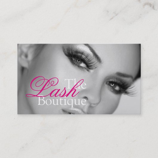 Lash Extensions Lashes Beauty Cosmetology Salon Visitekaartje (Voorkant)