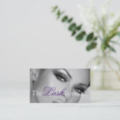 Lash Extensions Lashes Beauty Cosmetology Salon Visitekaartje (Staand voorkant)