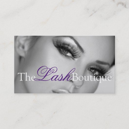 Lash Extensions Lashes Beauty Cosmetology Salon Visitekaartje (Voorkant)