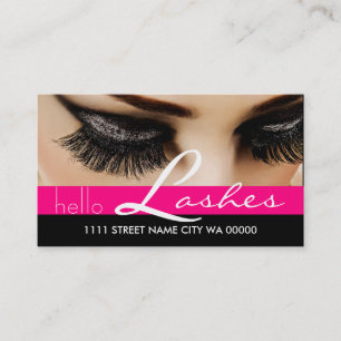 Lash Extensions Lashes Beauty Cosmetology Salon Visitekaartje