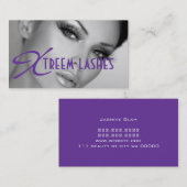 Lash Extensions Lashes Beauty Cosmetology Salon Visitekaartje (Voorkant / Achterkant)