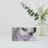Lash Extensions Lashes Beauty Cosmetology Salon Visitekaartje (Staand voorkant)