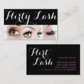 Lash Extensions Lashes Beauty Cosmetology Salon Visitekaartje (Voorkant / Achterkant)