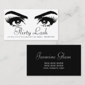 Lash Extensions Lashes Beauty Cosmetology Salon Visitekaartje (Voorkant / Achterkant)