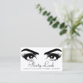 Lash Extensions Lashes Beauty Cosmetology Salon Visitekaartje (Staand voorkant)