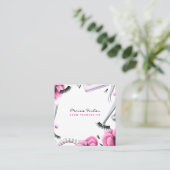 Lash Extensions Lashes Technician Beauty Salon Vierkante Visitekaartje (Staand voorkant)