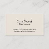 Lash Extensions Makeup Artist Gold Stripe Salon Visitekaartje (Achterkant)