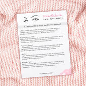 Lash extensions Minimalistische Pink Liability Wai Flyer
