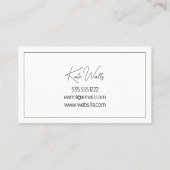 Lash Extensions Modern Clean Visitekaartje (Achterkant)