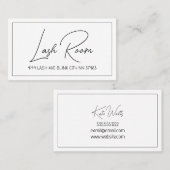 Lash Extensions Modern Clean Visitekaartje (Voorkant / Achterkant)