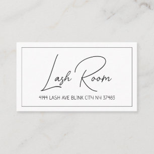 Lash Extensions Modern Clean Visitekaartje