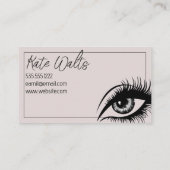 Lash Extensions Modern Clean Visitekaartje (Achterkant)