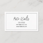 Lash Extensions Modern Clean Visitekaartje (Achterkant)