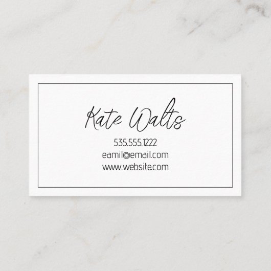 Lash Extensions Modern Clean Visitekaartje (Achterkant)