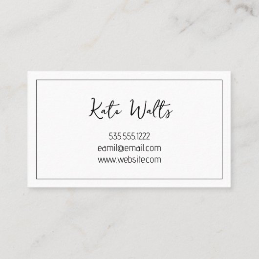 Lash Extensions Modern Clean Visitekaartje (Achterkant)