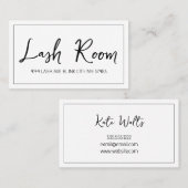 Lash Extensions Modern Clean Visitekaartje (Voorkant / Achterkant)
