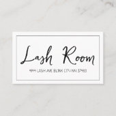 Lash Extensions Modern Clean Visitekaartje (Voorkant)