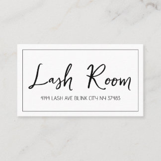 Lash Extensions Modern Clean Visitekaartje