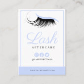 Lash Extensions nazorginstructies Visitekaartje (Voorkant)